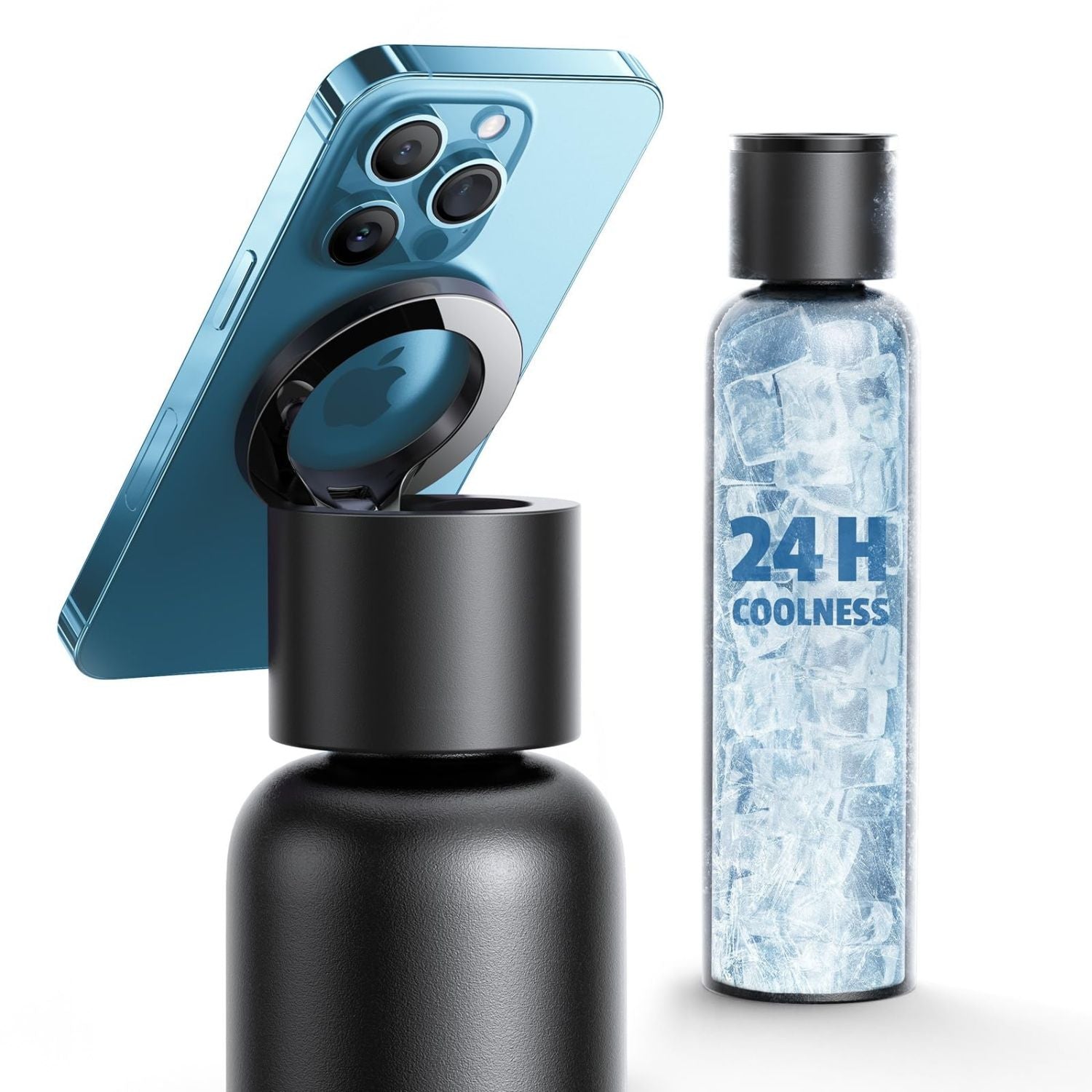 Magnetic Water Bottle & Phone Holder